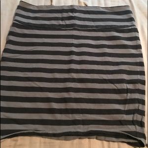 Torrid 3x Plus Stripe Pencil Skirt